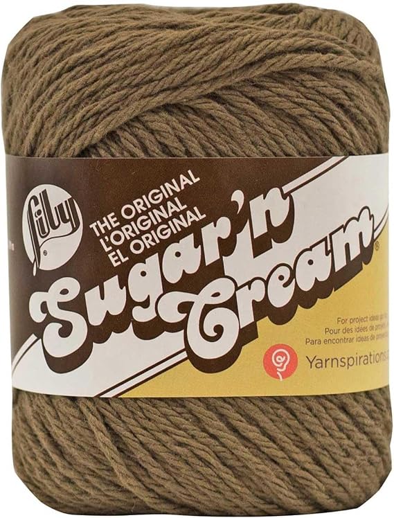 Bulk Buy: Lily Sugar 'n Cream Solids 100% Cotton Yarn (3-Pack) (Warm Brown #1130)