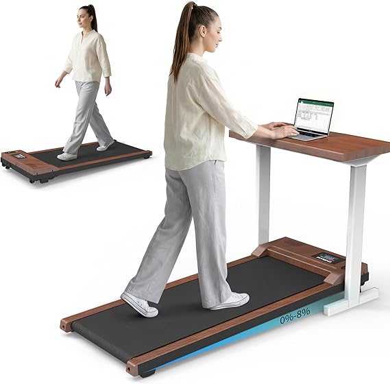 Walking Pad Treadmill for Home Office,2 in 1 Under Desk Treadmill 2.5HP Low Noise Portable Treadmills with Remote Control and LED Display, Compact Treadmills,Walking Jogging Running Machine