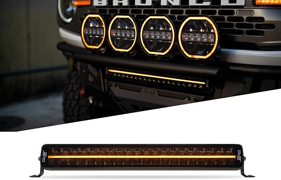 DV8 20-Inch Halo Elite Dual Row Light Bar Accent Flood & Spot Pattern