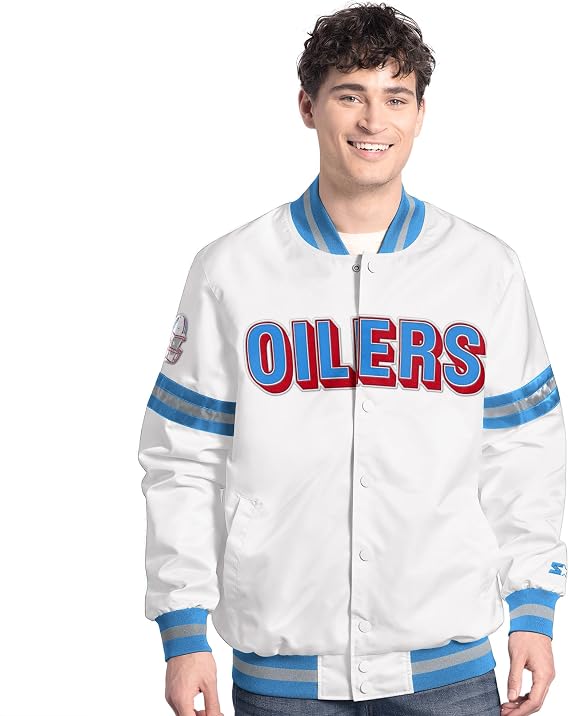 STARTER Men's NFL Vintage Scout Full-Snap Varsity Jacket