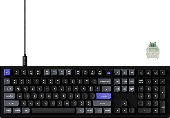Keychron Q6 HE Wired Hall Effect Keyboard, Rapid Trigger Magnetic Switch Keyboard Hot Swappable, 8000 Hz Polling Rate Full-Size Layout Aluminum, Custom RGB for Mac Windows Linux - Black