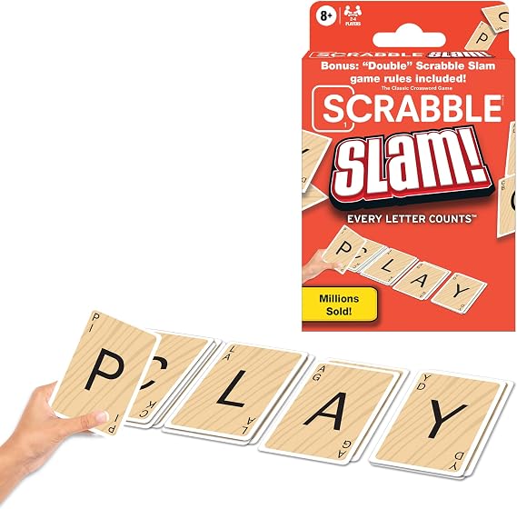 Winning Moves Scrabble Slam, Fast Paced Card Game Version of Scrabble