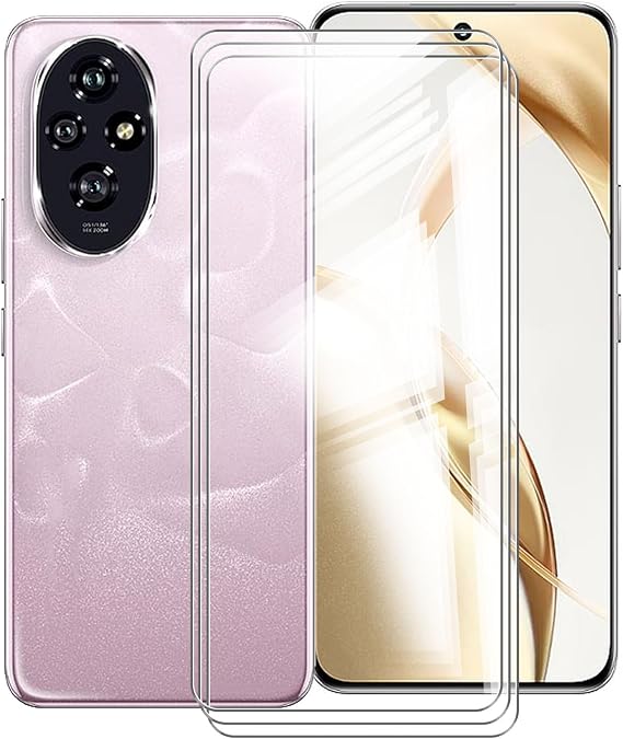 For Honor 200 Screen Protector Tempered Galss, [3 Pack] High Clear [9H Hardness] [Bubble Free] Screen Tempered Glass Protective Film for Honor 200 6.70 Inch.