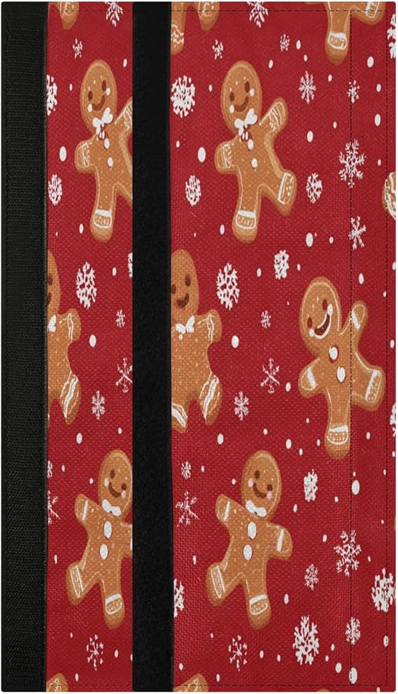 Caikeny Christmas Cookie Refrigerator Door Handle Cover Gingerbread Snowflake Kitchen Appliance Decor Handles Fridge Gloves Oven Doors Protector Stove Microwave Dishwasher Decor 2pc