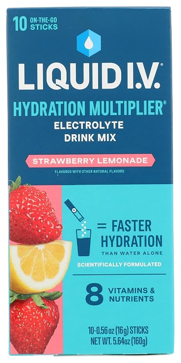 Liquid IV, Strawberry Lemonade Electrolyte Drink Mix, 5.64 Ounce