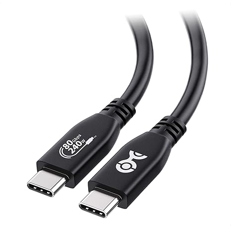 Cable Matters [USB-IF Certified] 80Gbps USB 4 Cable - 4.9ft, Supports Up to [8K@120Hz / 4K@480Hz Video, 240W Charging, 80Gbps Data Transfer] USB4 Cable, Compatible with Thunderbolt 5/4, MacBook