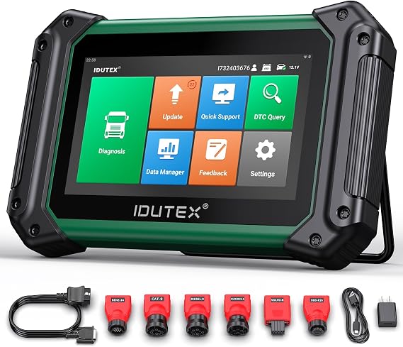 TS710 Heavy Duty Truck Scanner with DPF Playback Bi-Directional Scan Tool 42+ Reset Diesel OBD2 Scanner 2024 Elite Full System Track Diagnostic Tool, Truck & Commercial Vehicle Code Reader