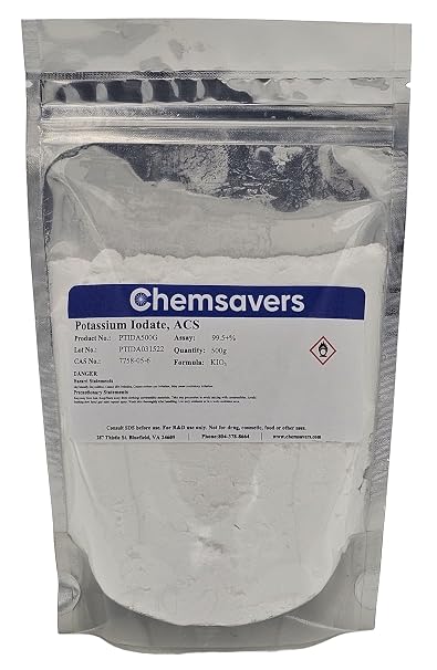 Potassium Iodate, ACS, 99.4+%, 500g