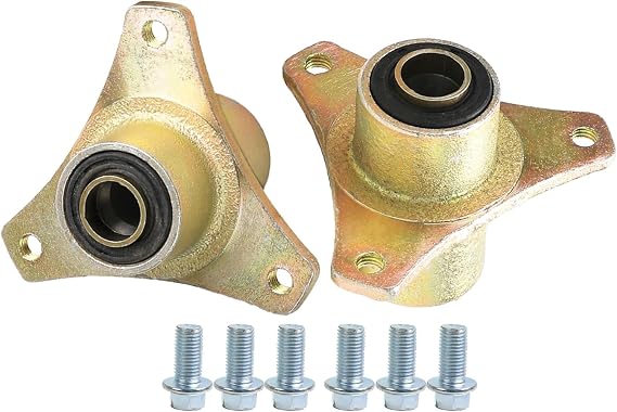 Steel Alloy 17mm 3 Stud Front Wheel Hub, Go Kart Wheel Rim Bearing Hub for 6in & 7in Tires Go Kart Bike ATV Quad Buggy Trike 110cc 125cc 4 Wheeler (2 Pack)