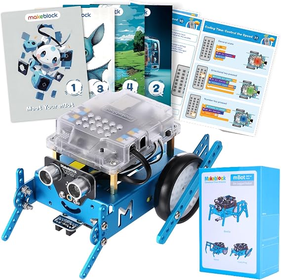 Makeblock Bundle of mBot Robot Kit with Scratch Coding Box + Six-Legged Add-on Pack