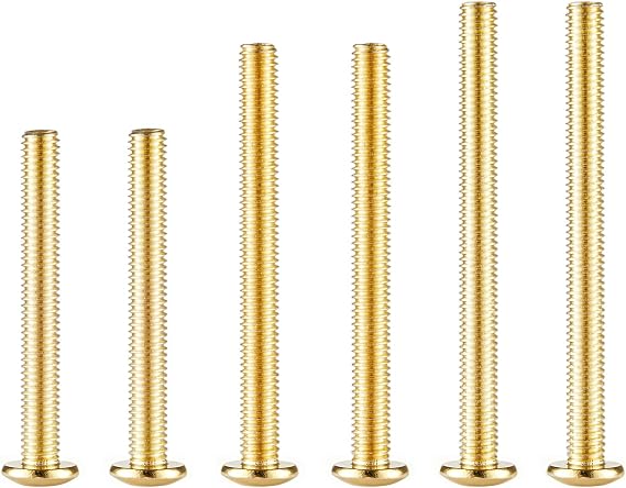 Replacement Screw Kit Compatible with Bright Gold Finish Includes Multi-Size Screws for Backset