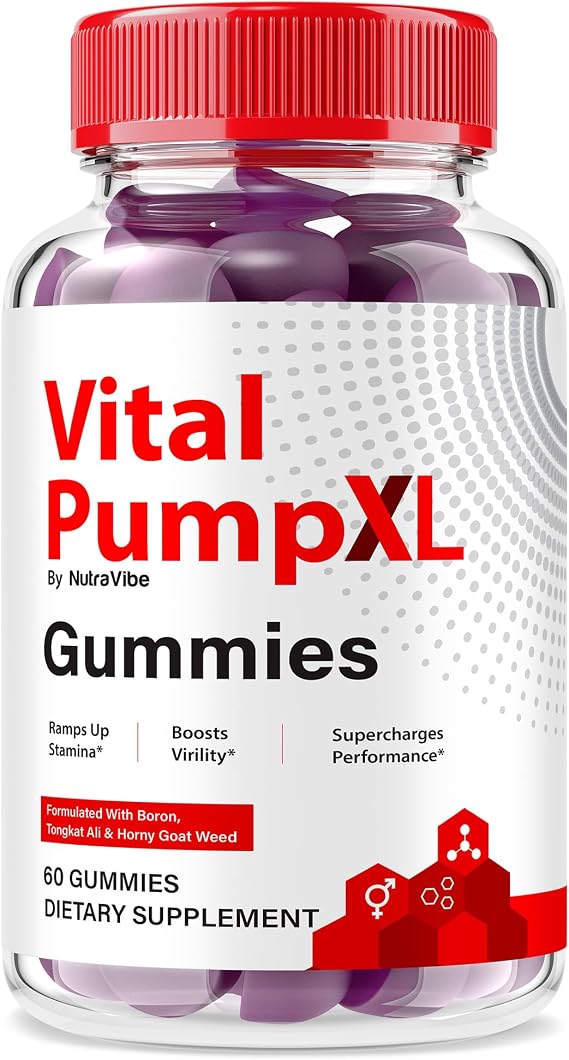 Vital Pump XL Testo Gummies, Official Vital Pump XL for Men, Testo Gummies for Performance, Stamina, and Energy, Premium VitalPump Gomitas Review (60 Gummies)