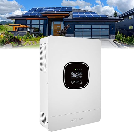 Solar Inverter 6000w 48v Dc to 230v Ac Pure Sine Wave Pv Power Converter Built-In 80a Mppt Solar Controller, U.S 10ms Uninterruptible Power Supply, Supports Bms