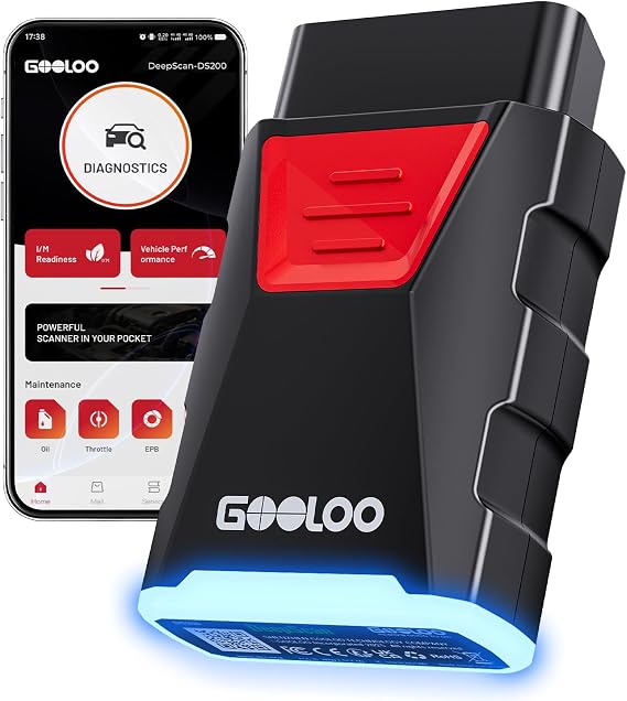 GOOLOO DS200 OBD2 Scanner, Bi-Directional Diagnostic Tool for 1996+ Vehicle | Covers F-Series, Silverado, RAV4, CR-V& 10000+ Cars, Wirless Car Code Reader for Engine/TPMS/ABS/Airbag/Transmission Diagnose