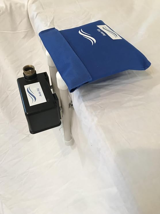 Automatic Pool Water Leveler with Weighted Pillow & Adjustable Height 1" -10.5" with Automatic Shut Off Swimming Pool Filler USA Nautical Color