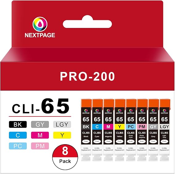 NEXTPAGE CLI-65 Ink Cartridge Ink Replacement for Canon CLI-65 CLI65 Ink