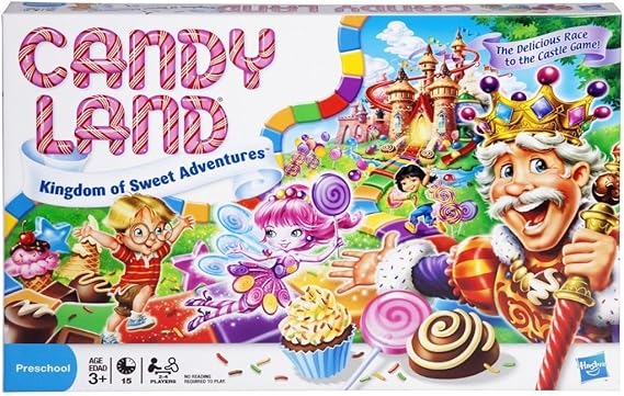 Hasbro Gaming Candy Land Kingdom of Sweet Adventures Board Game for Kids, Gifts for Boys and Girls, Ages 3 & Up