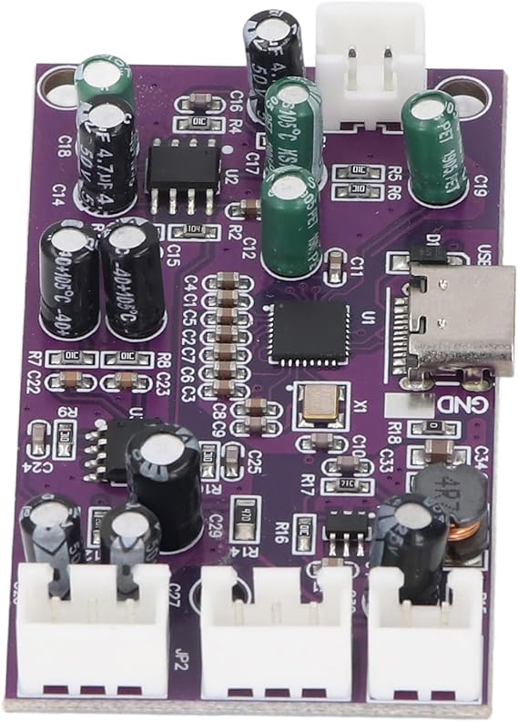 DSP Digital Reverb Module, DC12-18V PCB Karaoke Reverb Board Versatile Sound Online Tuning Tool for Computer Tuning, Accuracy EQ Control