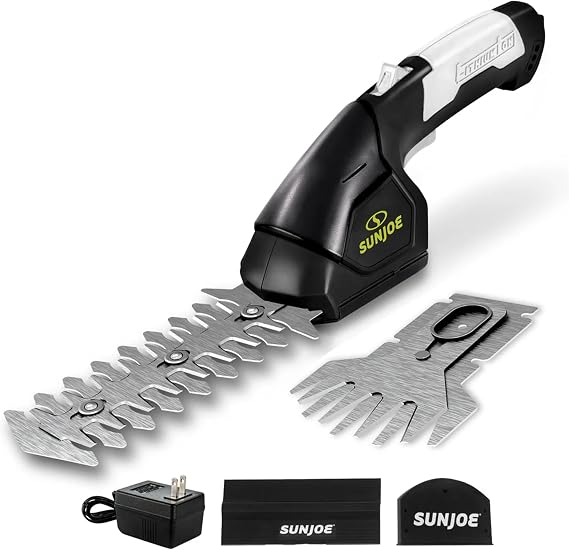 Snow Joe HJ604C 7.2 V 2-in-1 Cordless Grass Shear + Hedger, Green