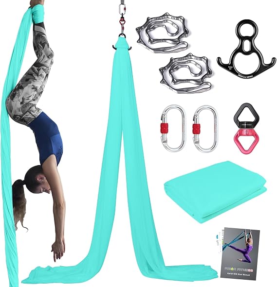 PRIOR FITNESS Aerial Silks Kit, SGS&CE Certified, 9/15/20Yards