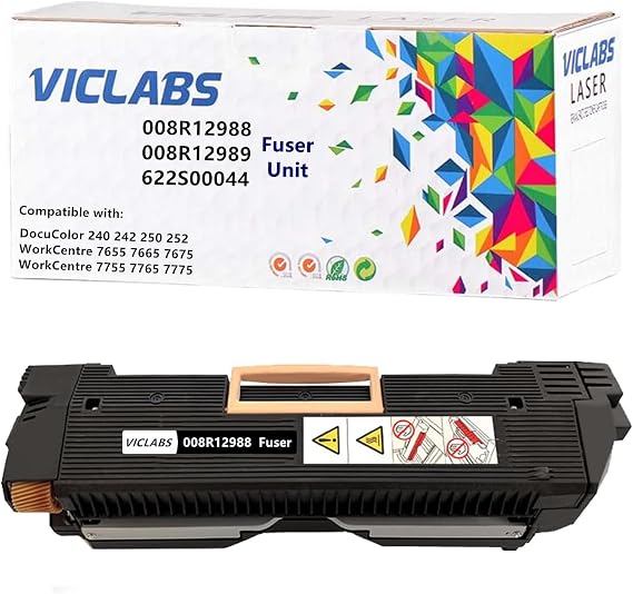 008R12988 fuser Fixing Unit Replacement for Xerox 008R12988 008R12989 622S00044 fuser for use in Xerox DocuColor 240 242 250 252 WorkCentre 7655 7665 7675 7755 7765 7775 Printer (1- Pack )