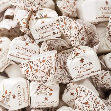 Antica Torroneria Piemontese Tartufo italienische Trüffelpralinen in verschiedenen Sorten 140 g Pralinen Trüffel Schokoladentrüffel (Tartufo pralinati)