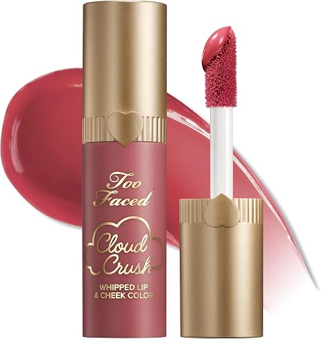 Too Faced Cloud Crush Whipped Lip & Cheek | Creamy Multi-Use Formula with Hyaluronic Oil for a Soft-Focus Longwear Flush, 4.5ml