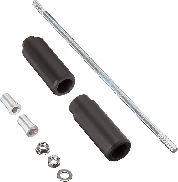 No Cut Black Frame Sliders Compatible with Suzuki SV650 / SV1000 / DL650 / DL1000 (All Years) Frame Bobbins Sliders Crash Protectors Motorcycle Sportbike