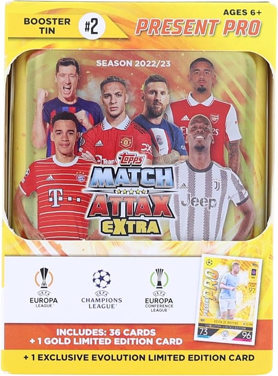 UEFA 2022/23 Topps Champions League Match Attax Extra Mini Tin | Present Pro