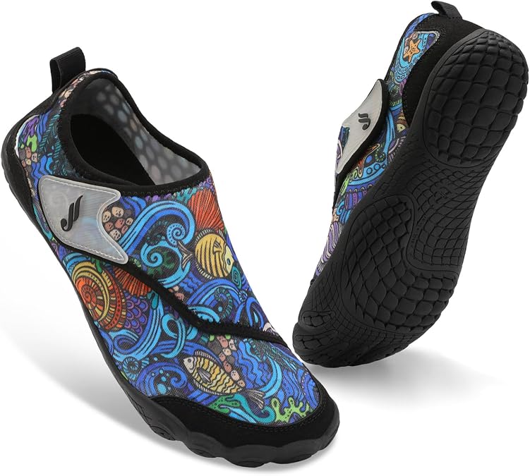 JIASUQI Water Shoes for Women Mens Barefoot Swim Beach Shoes Quick Dry Water Sandals for Adults