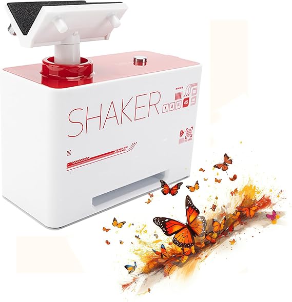 Paint Shaker, Paint Pigment Mixer, Centrifugal Vibration Shaking Design, 2 Working Modes, Compatible with Various Sizes of Paint Bottles, DIY Modeling Paint Tools