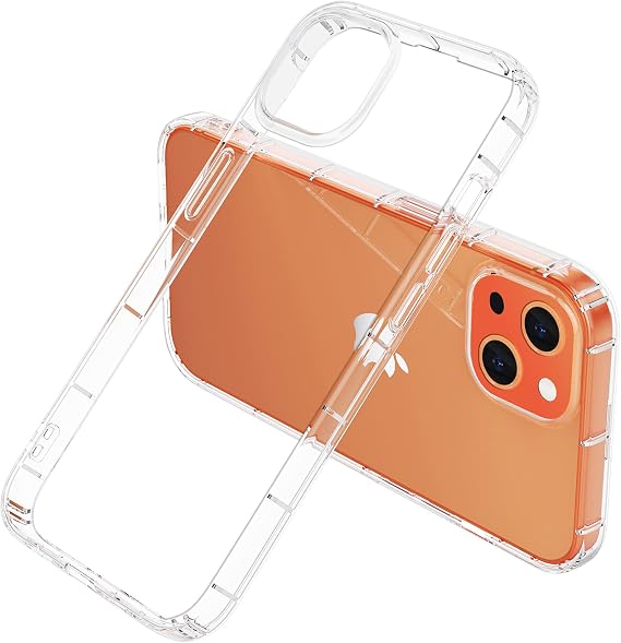 QUARK Crystal Clear Slim case for iPhone 13 TPU case Better Than Silicone Cover Supports Wireless Charger Apple Phone Thin Cases iPhone 13 6.1 inch