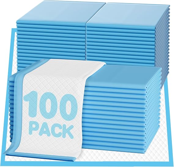 BIGGMED 36" x 36" 100 Count Tear-Resistant Disposable Bed Pads