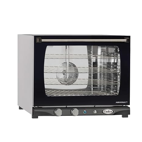 Cadco XAF-133 Heavy-Duty Countertop Convection Oven with Manual Controls & Humidity, Stainless Steel, NSF, 208-240v, For Commercial Use, 125 lbs.