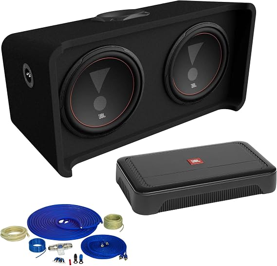 JBL CLUB1200D 12 in Subwoofer CLUB-A1000 Amp Wiring Bundle