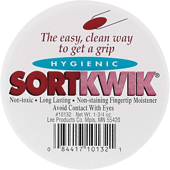 LEE Sortkwik Fingertip Moistener, 1-3/4 oz., 2 per Pack