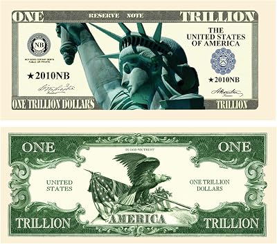 American Art Classics Trillion Dollar Novelty Bill - Pack of 25