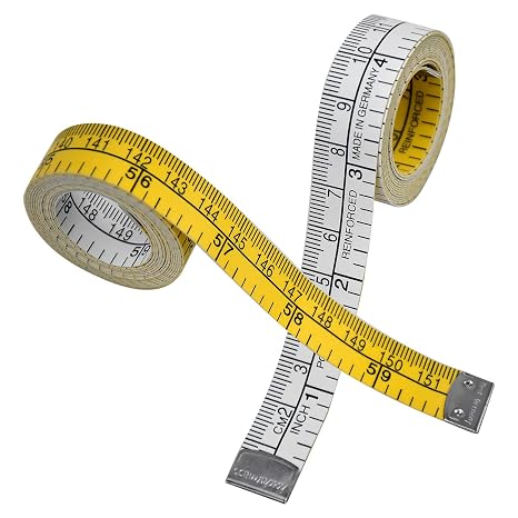 Tape Measure Sewing, 2Pcs 60inch/150cm Double Scale Soft Flexible Measure Tape Sewing Tailor Measuring Tape for Body Cloth Measuring Weight Loss