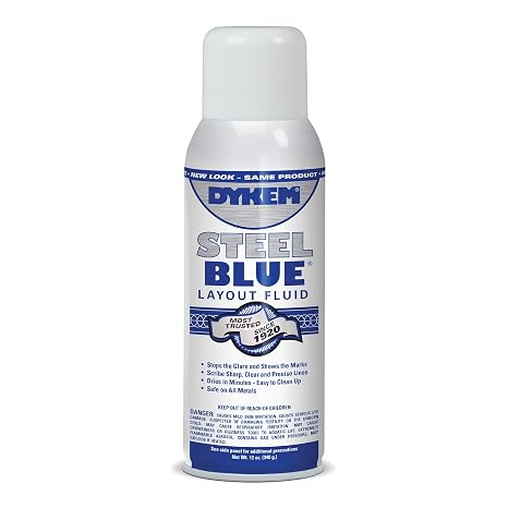 Dykem Layout Fluid,Blue,12 oz,Aerosol Can
