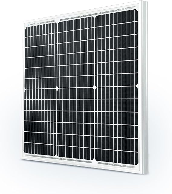 Renogy Solar Panels 50 Watt, 22% High-Efficiency Monocrystalline | 50W Solar Panel for 12V Battery Systems, Ideal for RV Marine Rooftop Farm Trailer Cabin Home Off-Grid Systems