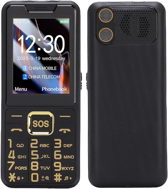 CCYLEZ 4G Seniors Phone Big Buttons Cell Phone with SOS Emergency Flashlight Loud Voice Announcements for Elderly