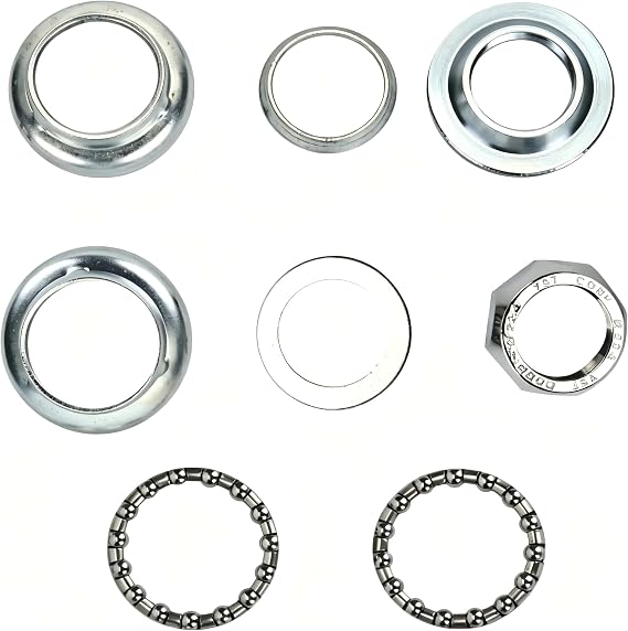 Free-fly 8 PCS Set 1" Threaded Bicycle Headset Combo, Bicycle Front Fork Bowl Set