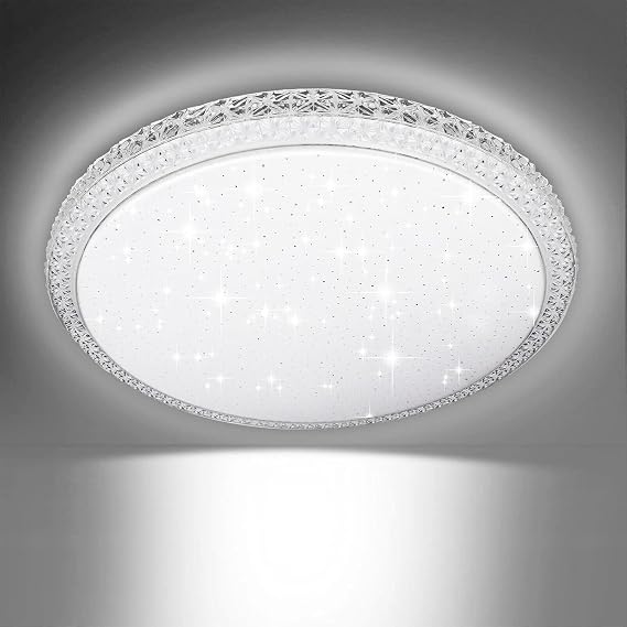 Bathroom Lights Ceiling, 36W LED Ceiling Light, 6500K Cold White, Waterproof IP54, Small, Dome, Modern, Flush Ceiling Light for Kitchen, Bulkhead, Toilet, Porch, Bedroom [Energy Class F]