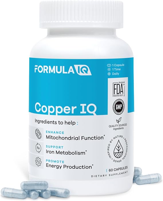 Formula IQ Copper IQ Chelated Supplement, 60 Veggie Capsules