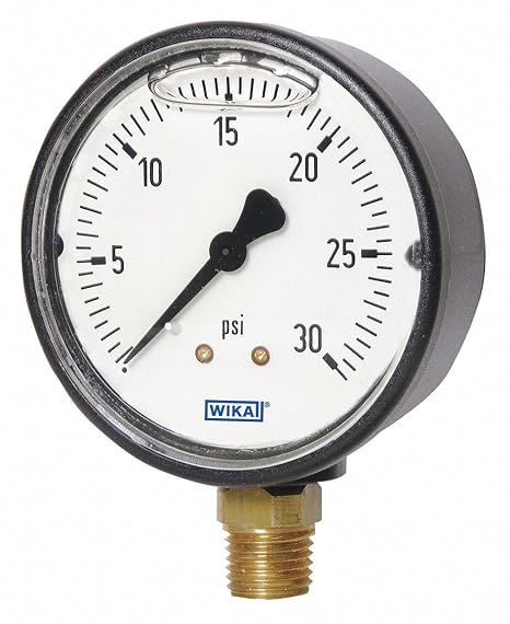 Pressure Gauge, 2" Dial Size, MNPT