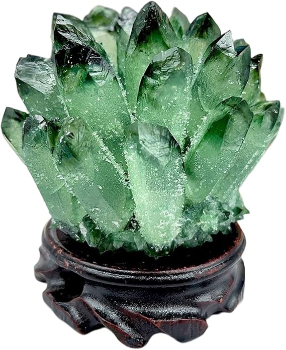 Natural Crystal Green Crystal Cluster Green Crystal Stone Large Quartz Crystal,Quartz Crystal Cluster, Green Stone Green Crystals