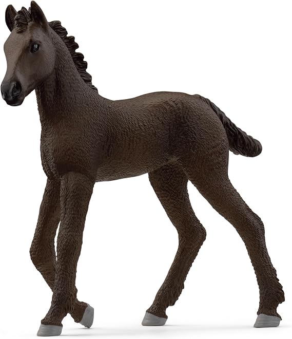 Schleich Horse Club - Friesian Foal Horse Figurine - Pony Figures for Girls and Boys - Kids Ages 5+