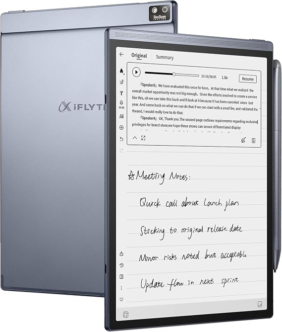 iflytek AINOTE Air 2 Paper Tablet, 8.2" AI Note Taking Tablet,Digital Notebook for Note Taking,Writing Tablets for Meeting,Ideal for Work & Study