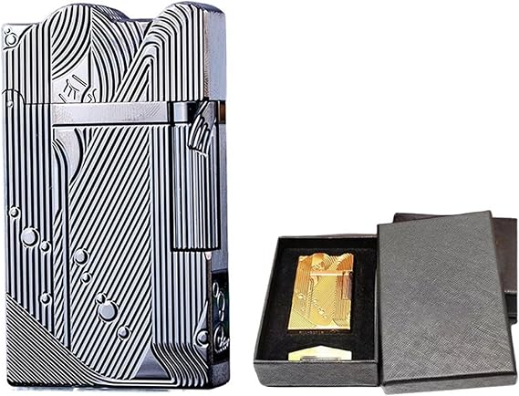 Sanji Lighters, Men's Cool Vintage Trench Copper Kerosene Lighter, Soft Flame Oil Lighter, (Fuel Not Included)