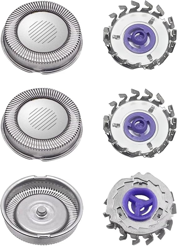 3 Pcs Replacement Shaver Head Shaver Blade for Phi&lips Norel&co Hq56 Hq55 Plus Hq4 Hq3 6948XL